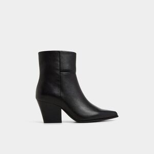 Aldo | 8 | Black Leather Ankle Boots